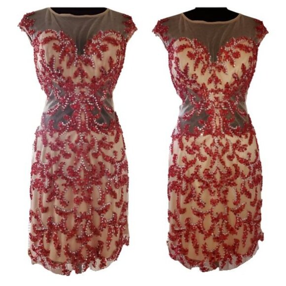 Luxury Designer Couture Prom Party Runway Wedding Evening Cocktail Glamour Dress - Picture 9 of 16